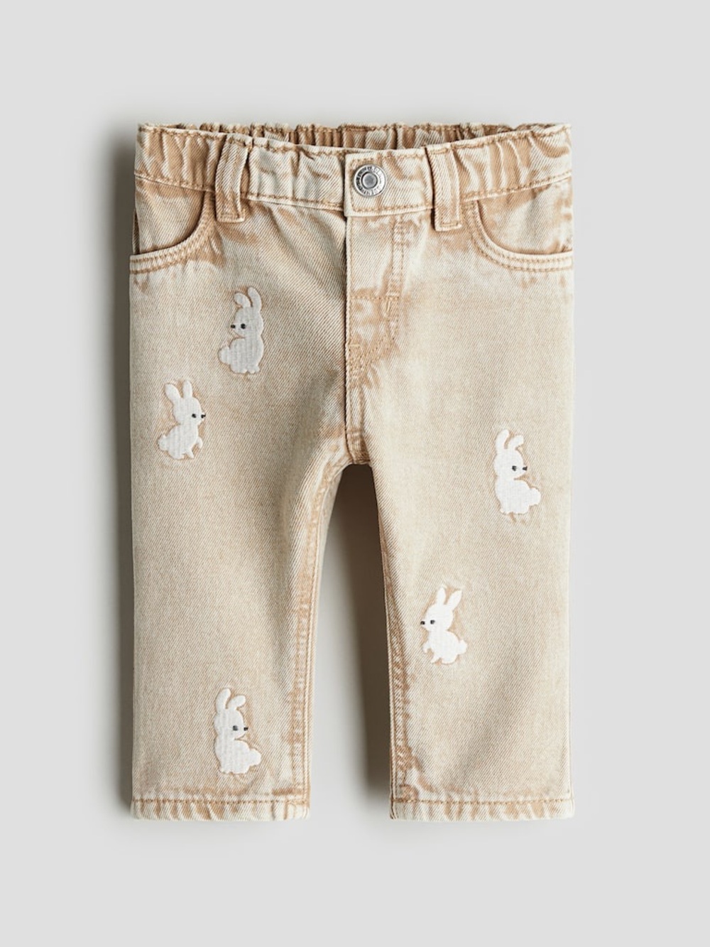 H&M embroidered rabbits pants
